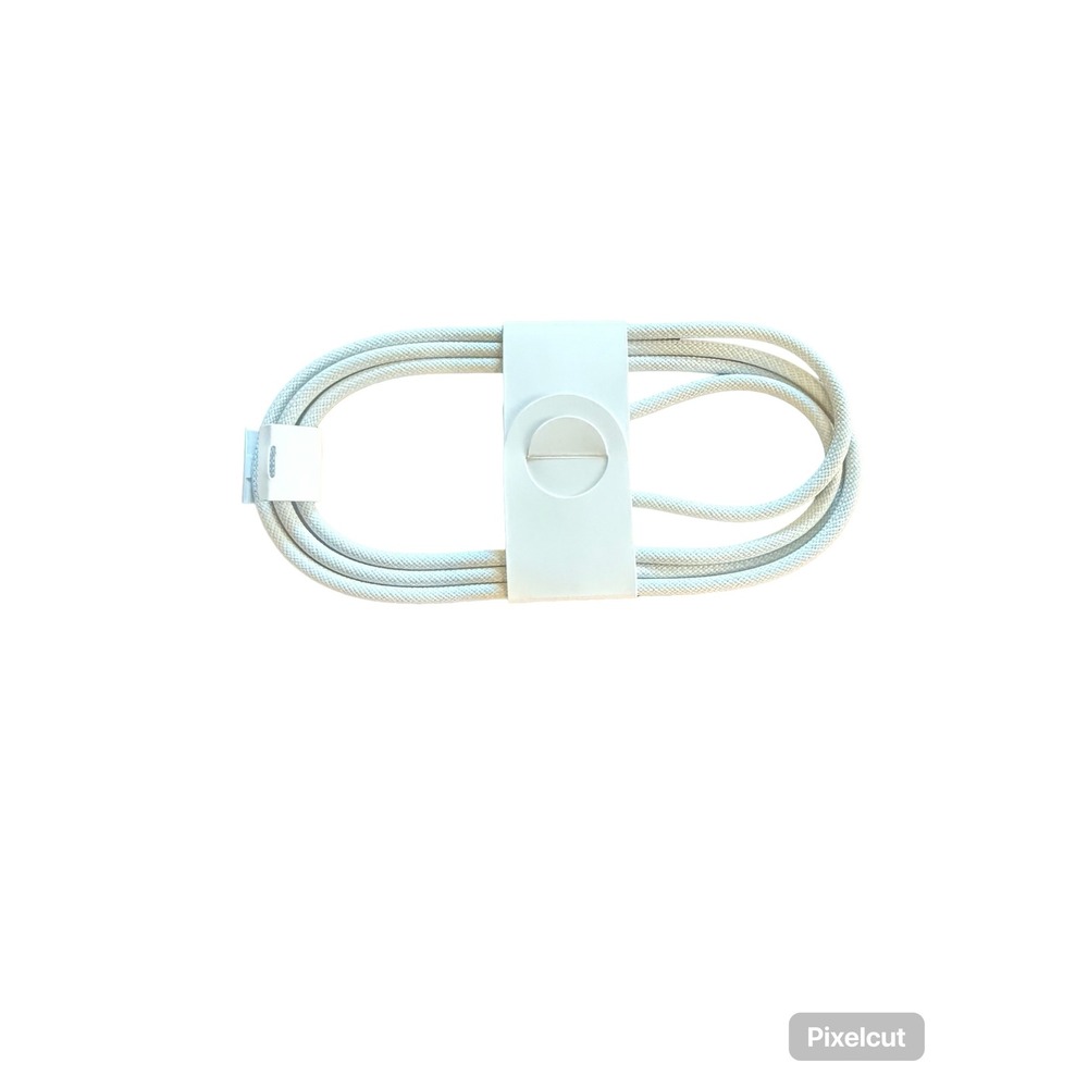 Apple USB-C Charge Cable White Braided 1m Cord